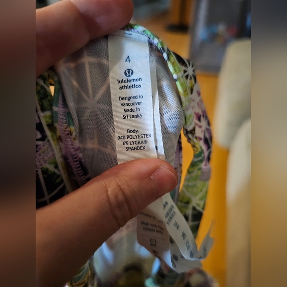 Lululemon paradise grid very green multi cool racerback CRB tank top - Picture 3 of 4